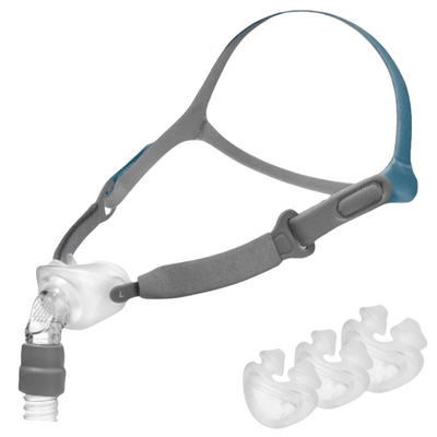 Rio II Nasal Pillows CPAP Mask with Headgear | FitPack (Small/Medium/Large)