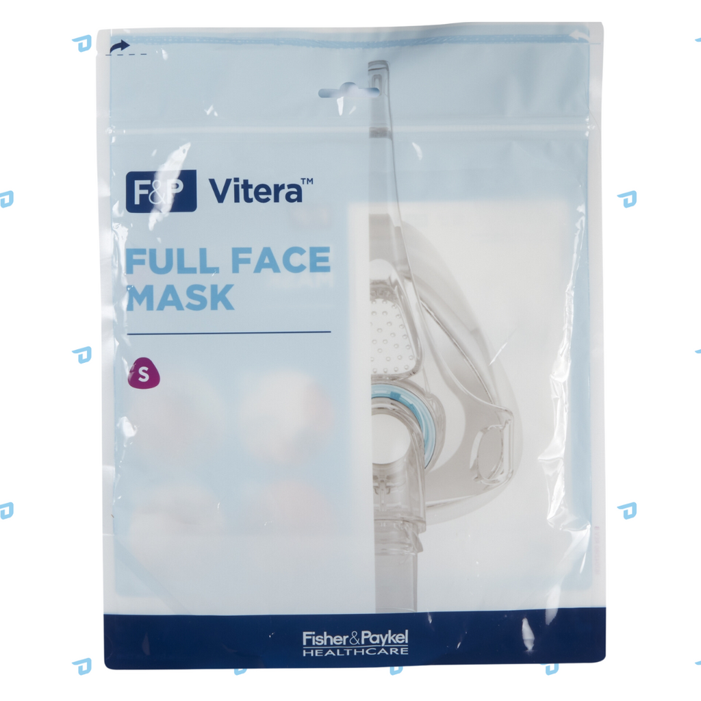 F&P Vitera Full Face CPAP Mask FitPack (S/M/L) with Headgear