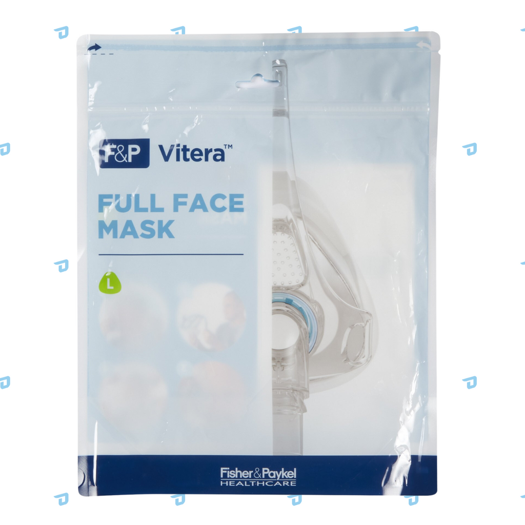 F&P Vitera Full Face CPAP Mask FitPack (S/M/L) with Headgear