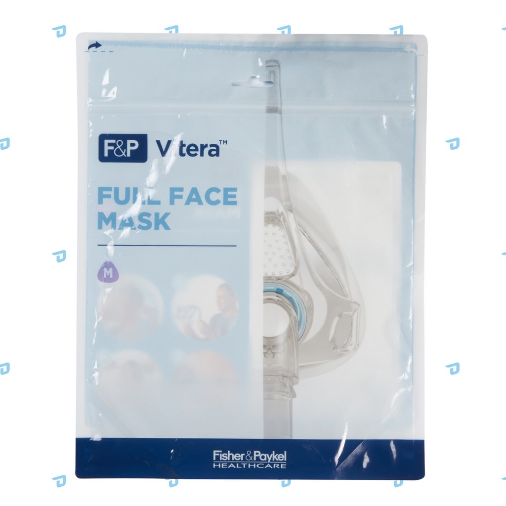 F&P Vitera Full Face CPAP Mask FitPack (S/M/L) with Headgear