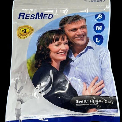 ResMed Swift™ FX Bella Gray Nasal Pillow CPAP Mask | Starter Pack